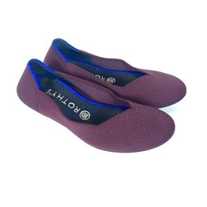 Rothy’s 8 Purple Blue Trim Point Ballet Flats